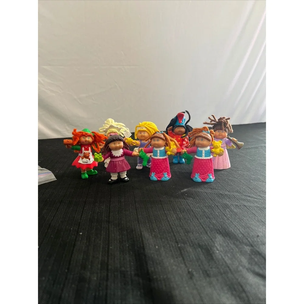 Vintage Cabbage Patch Kids PVC Mini Figures Lot 8 1992 1994 Christmas Holiday CP